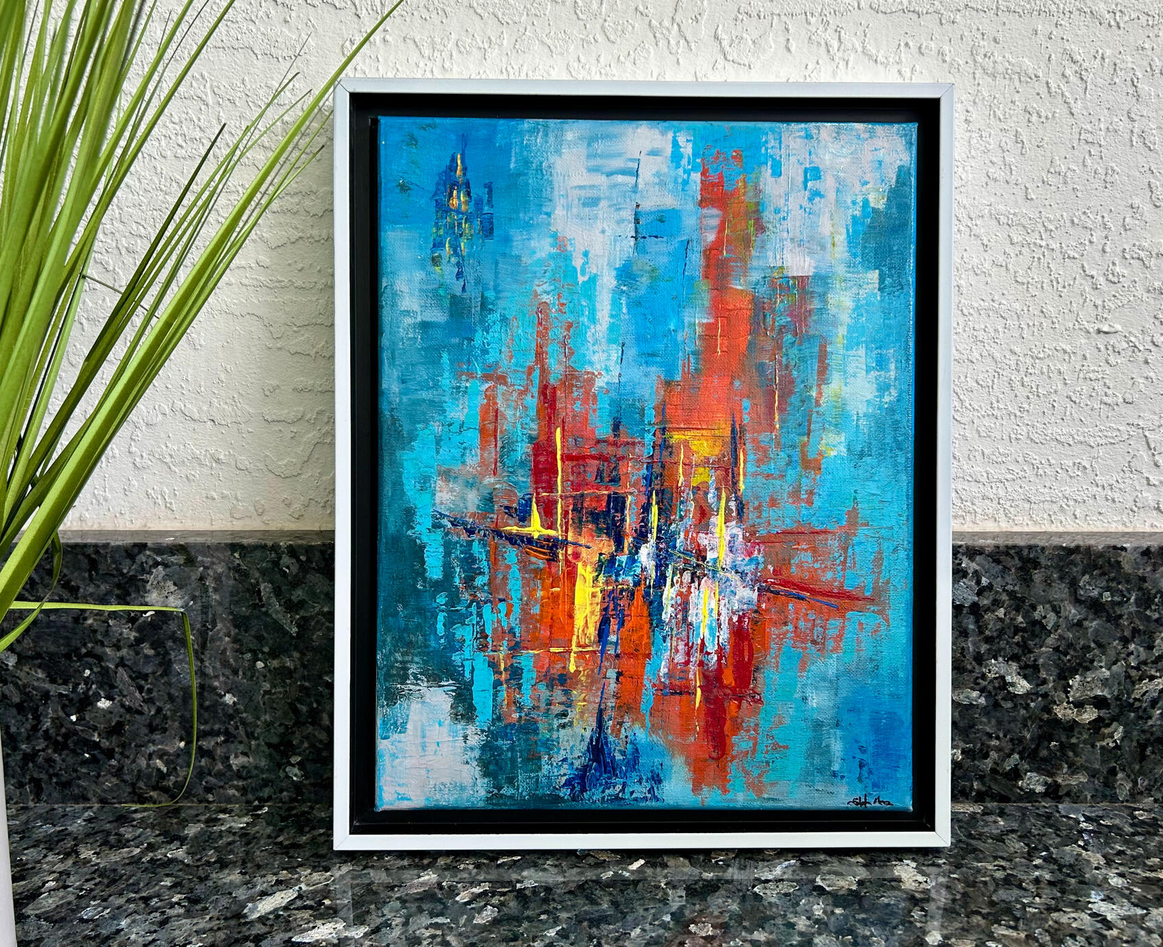 Blue Intersection - 11x14 in